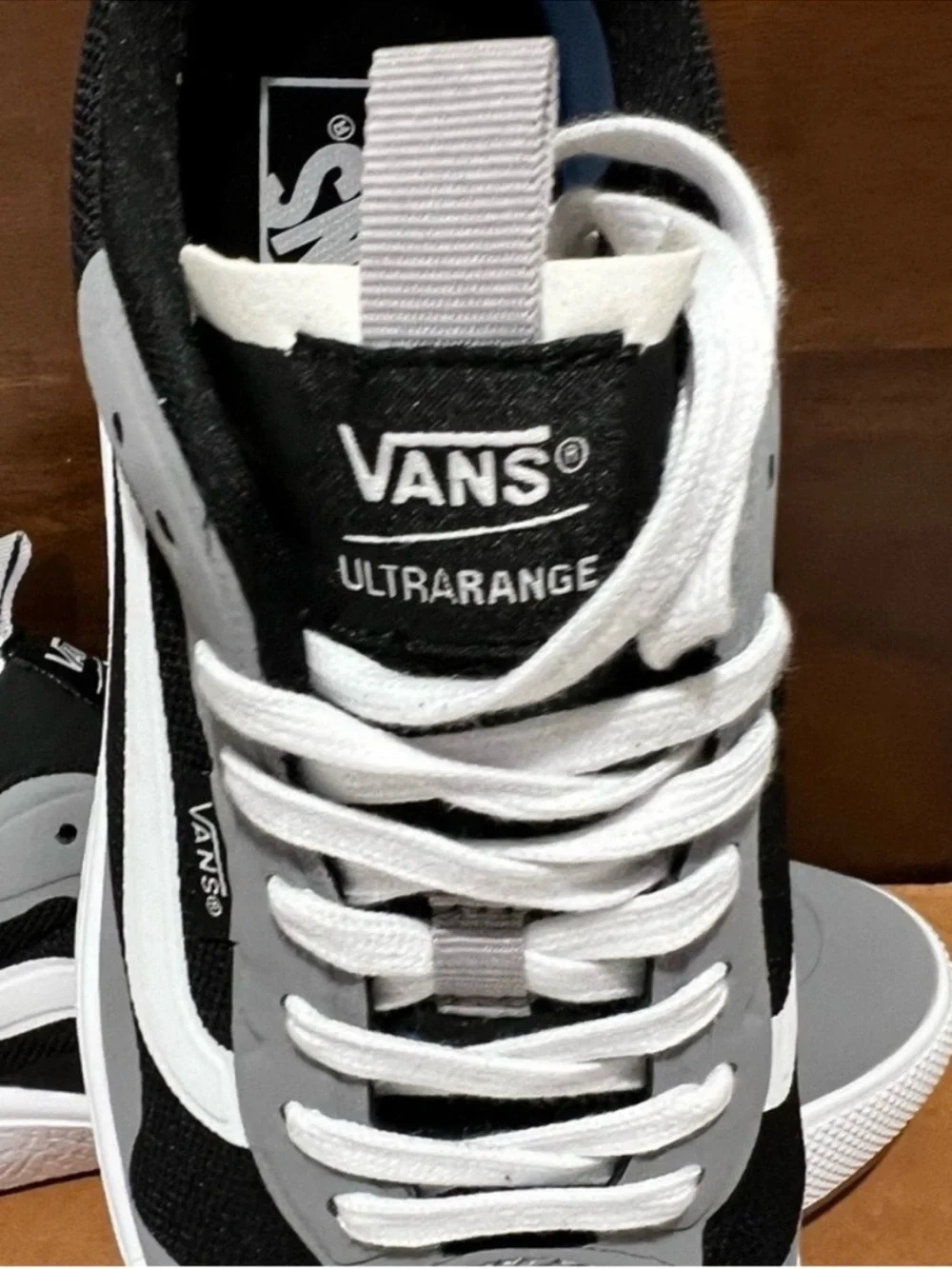 New Vans Ultrarange Exp Black, Gray & White Sneakers